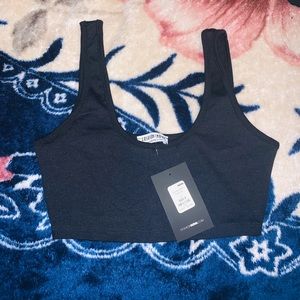 Fashion Nova Basic Black Crop Top